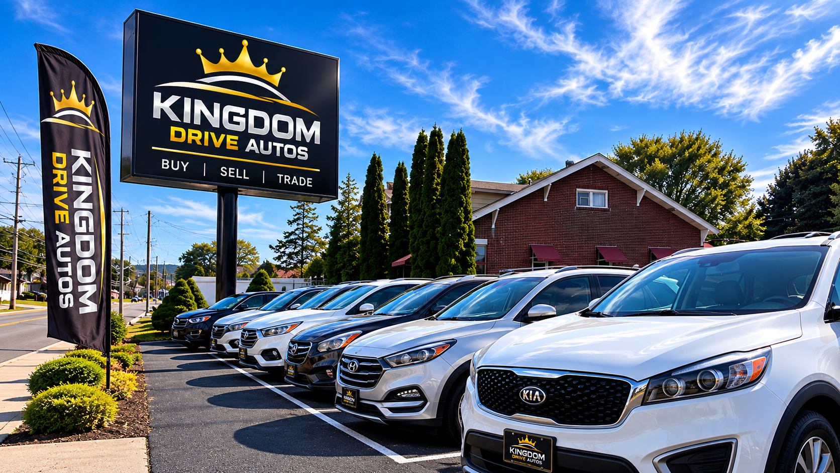 Kingdom Drive Auto Sale dealership lot in Stroudsburg, PA